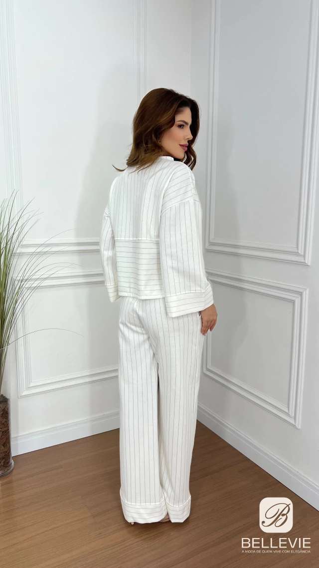 Conjunto Moletinho Listrado Elisangela - Use Bellevie